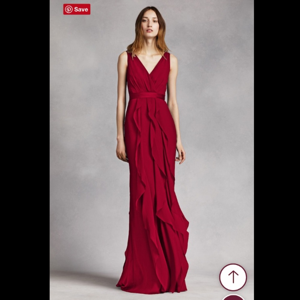 Apple V-neck Wrapped Bodice Dress with Satin Belt